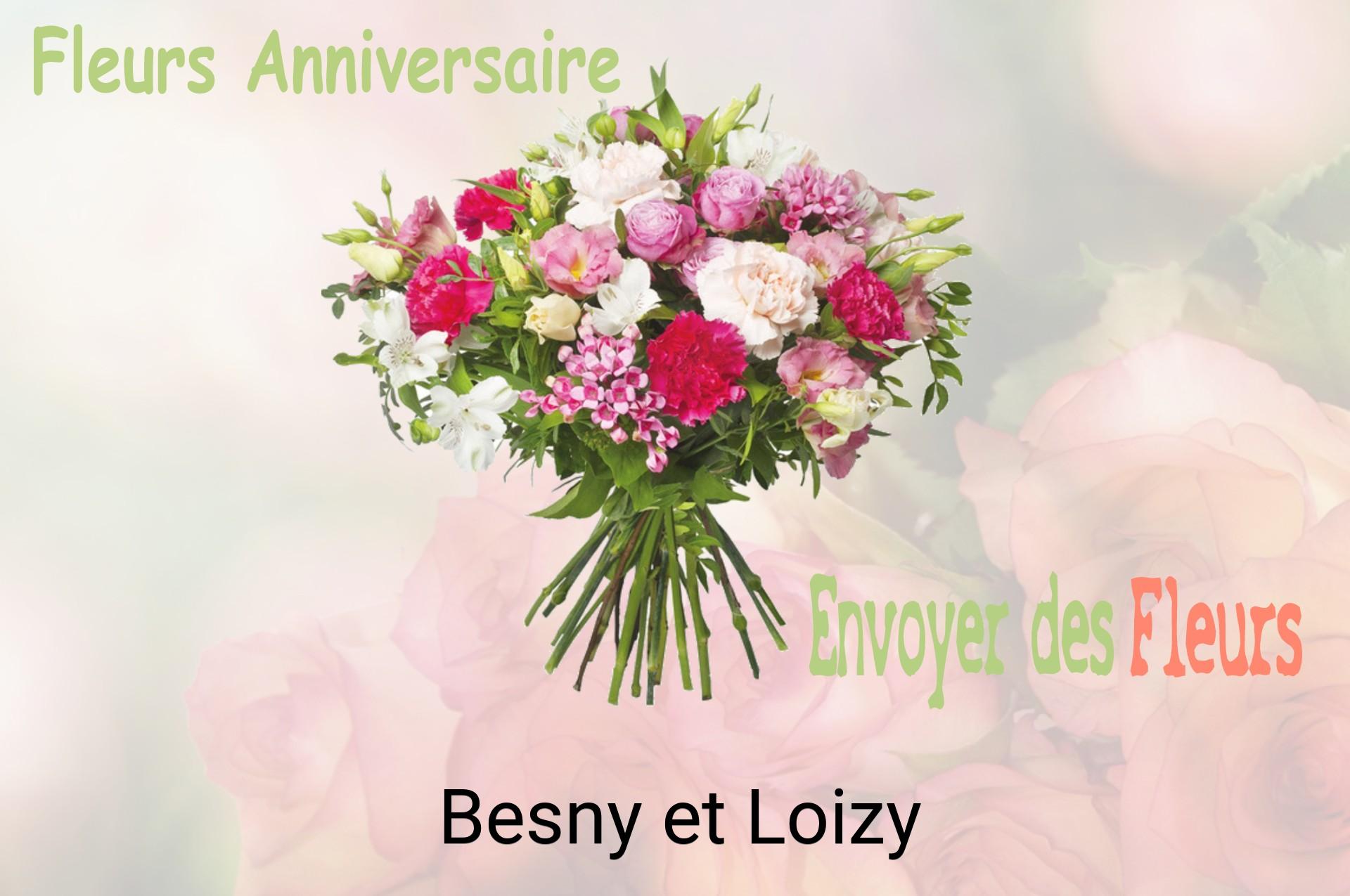 Bouquet de fleurs d’anniversaire livré à Besny-et-Loizy